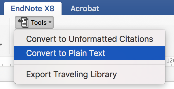 Endnote Wordでcitationを書式を崩すことなくプレーンテキストに変換 Eins Endnote Wordでcitationを書式を崩すことなくプレーンテキストに変換 Eins