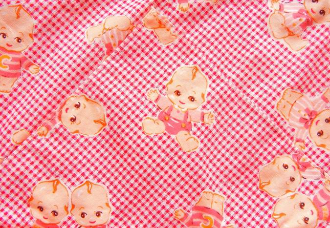キューピー・ファンシーイラストの巾着とハンカチ : himedaria*
