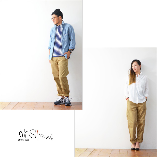 orslow[オアスロウ] FRENCH WORK PANTS[03-5000-40] フレンチワークパンツ KHAKI・カーキ_f0051306_18444743.jpg