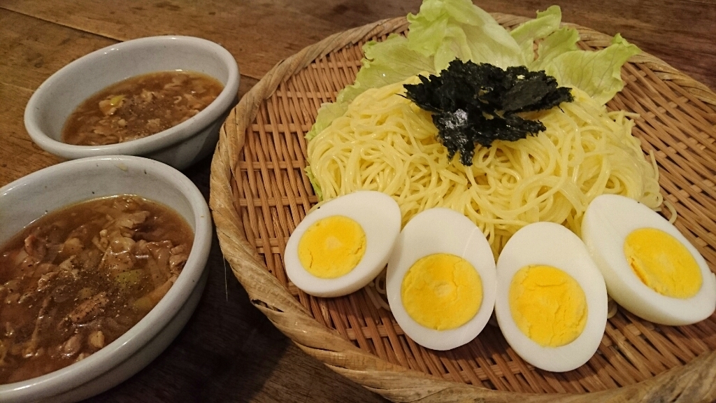 揖保乃糸の中華麺で「ざるラーメン」_d0068151_16315105.jpg