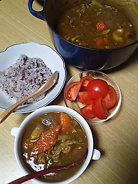 吹雪は、こもって、カレーだよ_f0316507_13003359.jpg