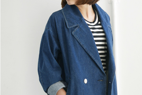 GRANDMA MAMA DAUGHTER / Short Denim Coat_c0307275_17242810.jpg