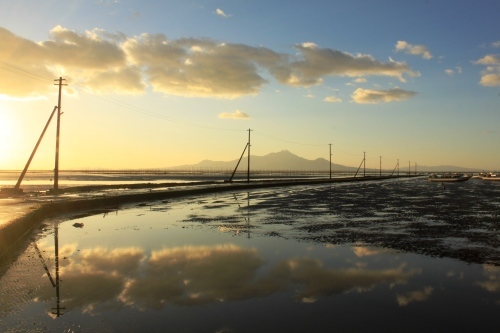 長部田海床路の夕暮れⅢ。_c0368903_15472499.jpg