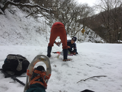 1/28土曜。新津丘陵スノーシューwith JK（お父さん付）で気分爽快_f0184839_17490397.jpg