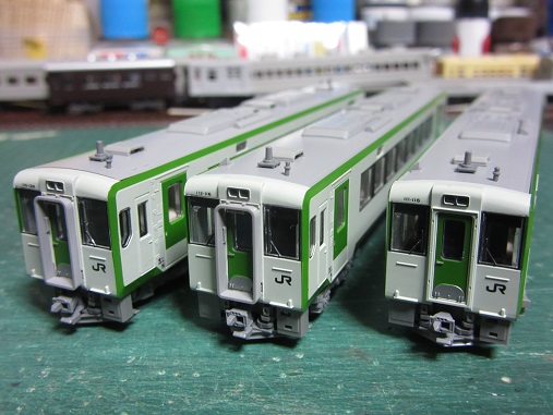 カトー・キハ110系初入線！！ : 赤い電車は臼い線
