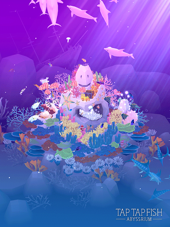 1月29日 Tap Tap Fishに改名のabyssrium イカ タコ出現 花ねこ日記