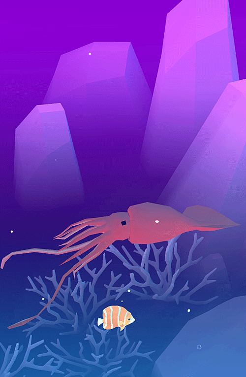 1月29日 Tap Tap Fishに改名のAbyssRium イカ・タコ出現_a0001354_00125618.gif