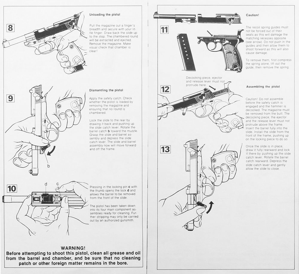 Interarms Walther P.38   販売用紙箱 ＆ マニュアル_e0162444_16523354.jpg