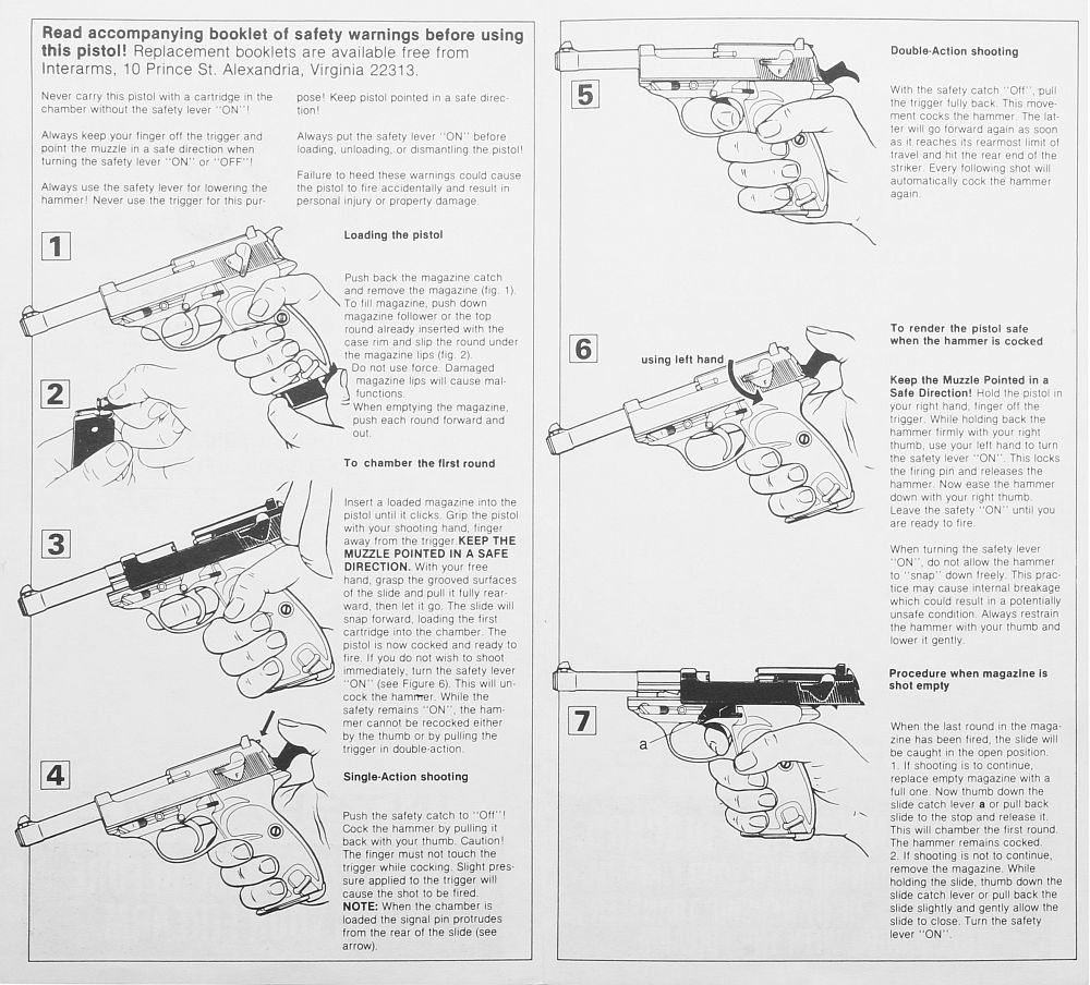 Interarms Walther P.38   販売用紙箱 ＆ マニュアル_e0162444_16523360.jpg