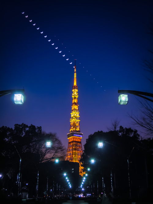 2017.2.1三日月と金星が東京タワーでランデブーⅡ(芝公園)_e0321032_1439151.jpg