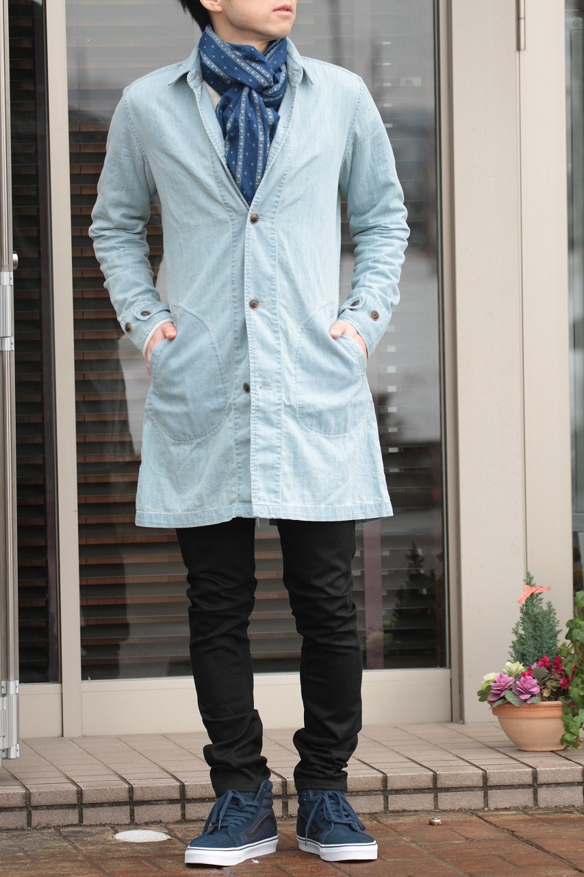 新色入荷！6oz DENIM SHT COAT -MA-J-141-/BLUE_b0139233_11501393.jpg