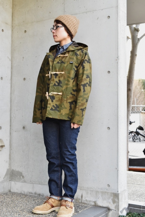 問い合わせ多いです。。。Gloverall SHORT DUFFLE JACKET (CAMO柄 SHOWER CLOTH)!★!_d0152280_17384575.jpg