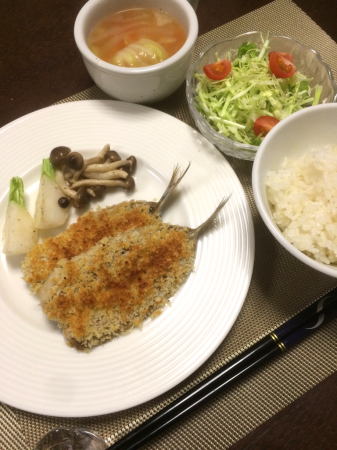 いわしのパン粉焼き_d0235108_20223457.jpg