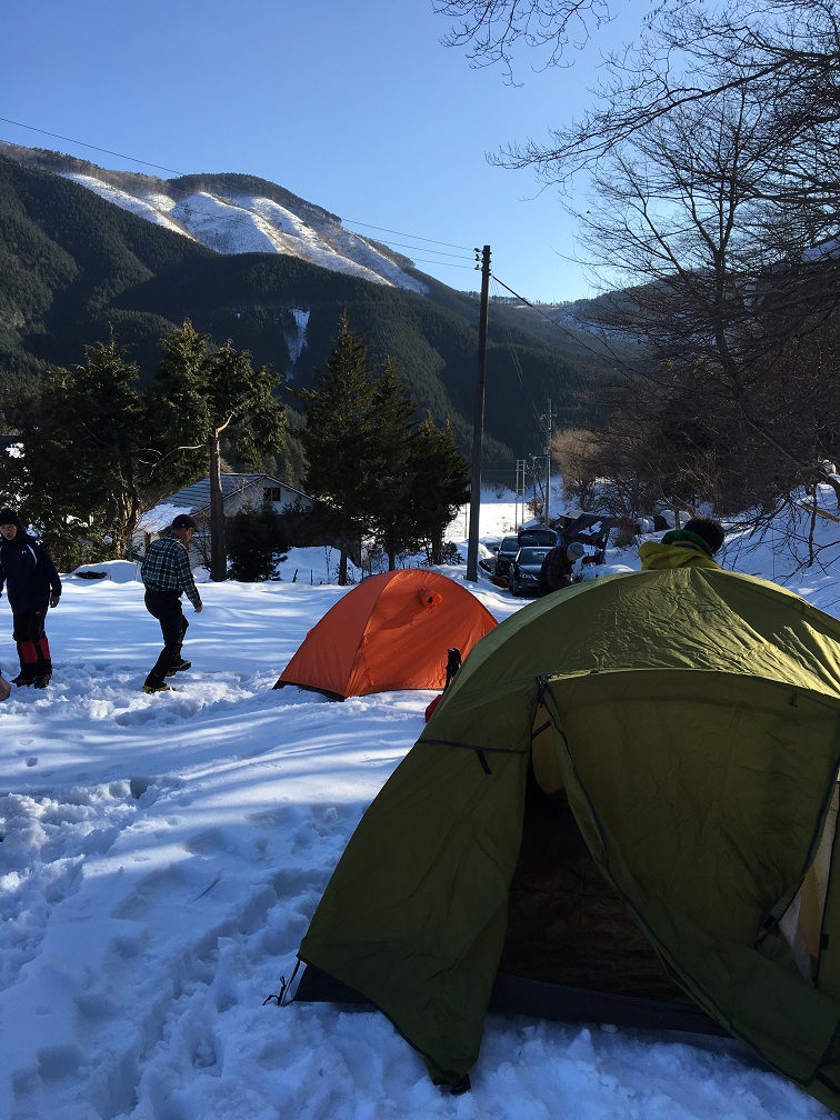道後山・南斜面登山と雪中キャンプ_d0007657_14474295.jpg