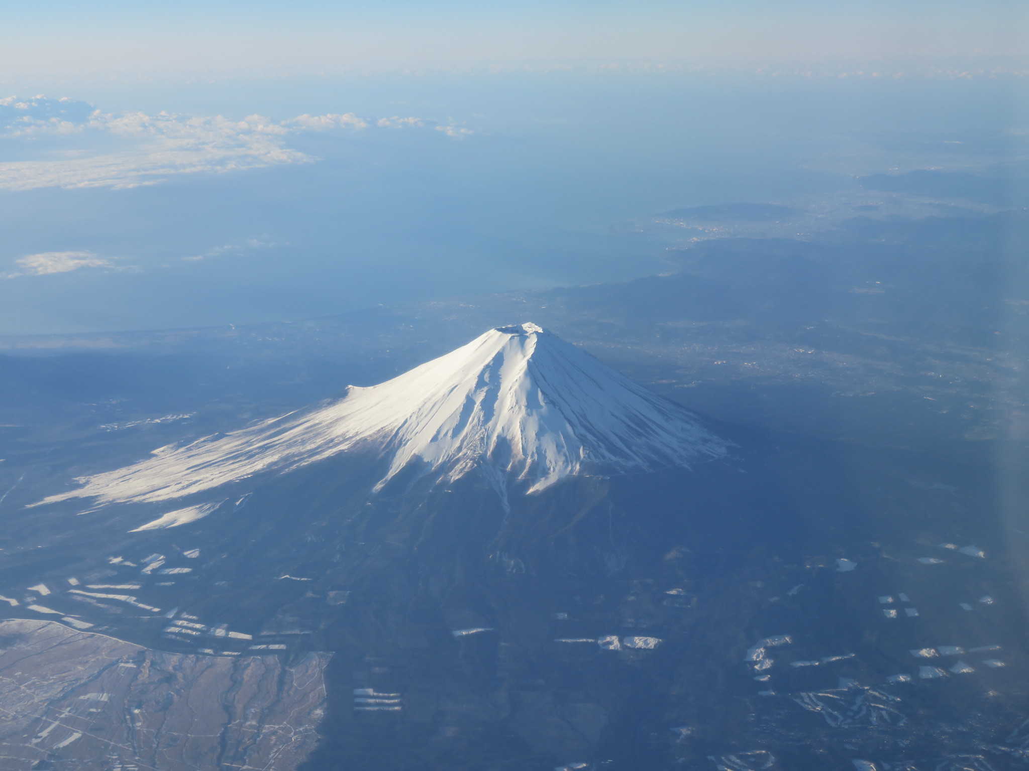 せとうち旅行③　飛行機から富士山_a0057402_01312062.jpg