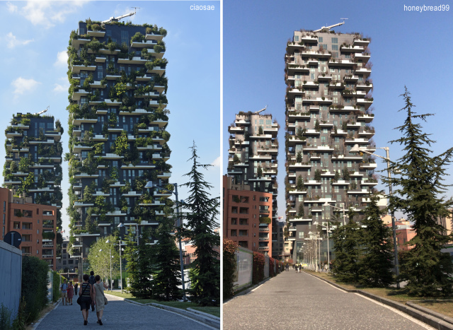 Bosco Verticale d\'inverno「垂直の森」冬の景観_d0262144_18172876.jpg