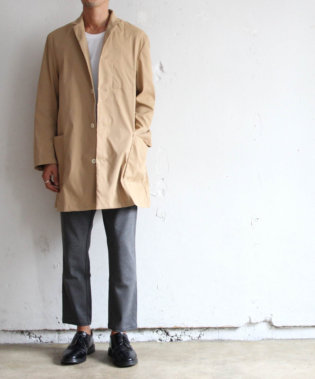 Relax Twill A-line Coat _e0142928_22585224.jpg