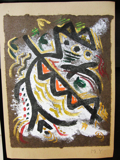 絵画 ~ トンパ文字から描く絵画 ~_e0222340_15532118.jpg
