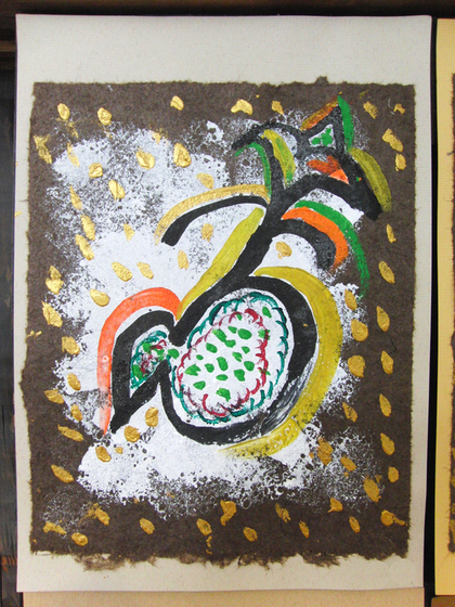 絵画 ~ トンパ文字から描く絵画 ~_e0222340_15563723.jpg