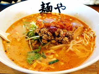 麺や@米子 ★☆ (桜えび坦々麺・期間限定)_f0080612_19322516.jpg
