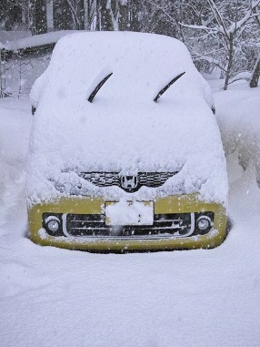 中雪の針畑雪・・・・積雪が1ｍ超えに。_d0005250_1638415.jpg