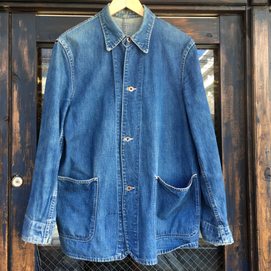 古着 90年代 ディッキーズ Dickies デニムカバーオール メンズM