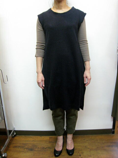 ｄｅｎｉｃｈｅｒ（ デニシェ ）　バルキーニットライクＪＱノースリＯＰ　ＮＡＶＹ_a0089359_1513356.jpg