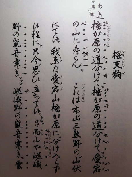 塩津能の會 (能「樒天狗」ほか) 2017年 2月11日 喜多六平太記念能楽堂_e0345320_01182323.jpg