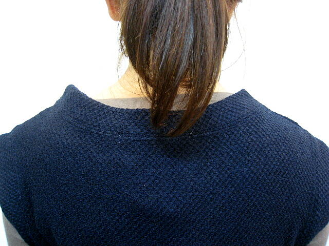 ｄｅｎｉｃｈｅｒ（ デニシェ ）　バルキーニットライクＪＱノースリＯＰ　ＮＡＶＹ_a0089359_11451522.jpg