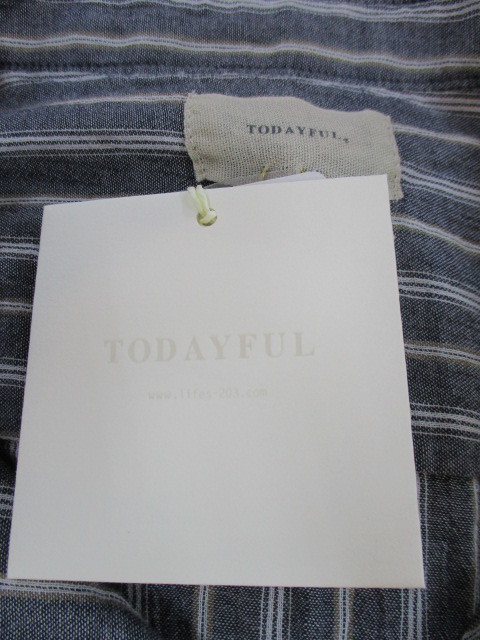 トゥデイフル TODAYFUL Stripe Gauze Shirts_e0076692_13471010.jpg