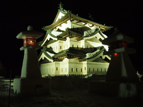 弘前城雪燈籠まつり*2017.02.11_b0147224_18335634.jpg