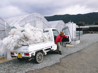 熊本ぶどう　社方園　ハウスの内張りと熊本農業高校からの農業実習（2017）後編_a0254656_18173836.jpg