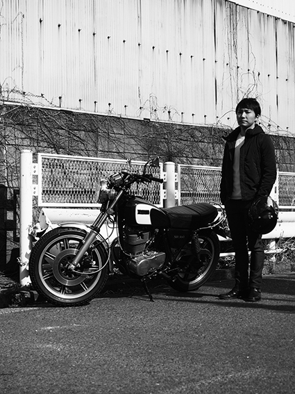 長久保 謙介 & YAMAHA SR500(2017.01.29)_f0203027_17310703.jpg