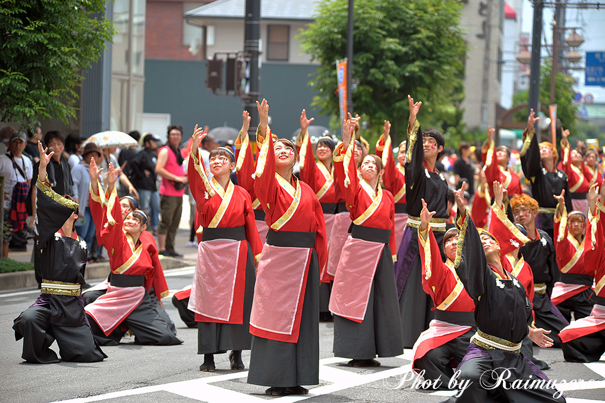 銭形よさこい2016 岡山うらじゃ連 四季 駅通会場_b0342253_15515424.jpg