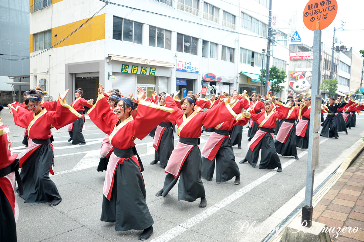 銭形よさこい2016 岡山うらじゃ連 四季 駅通会場_b0342253_15555112.jpg