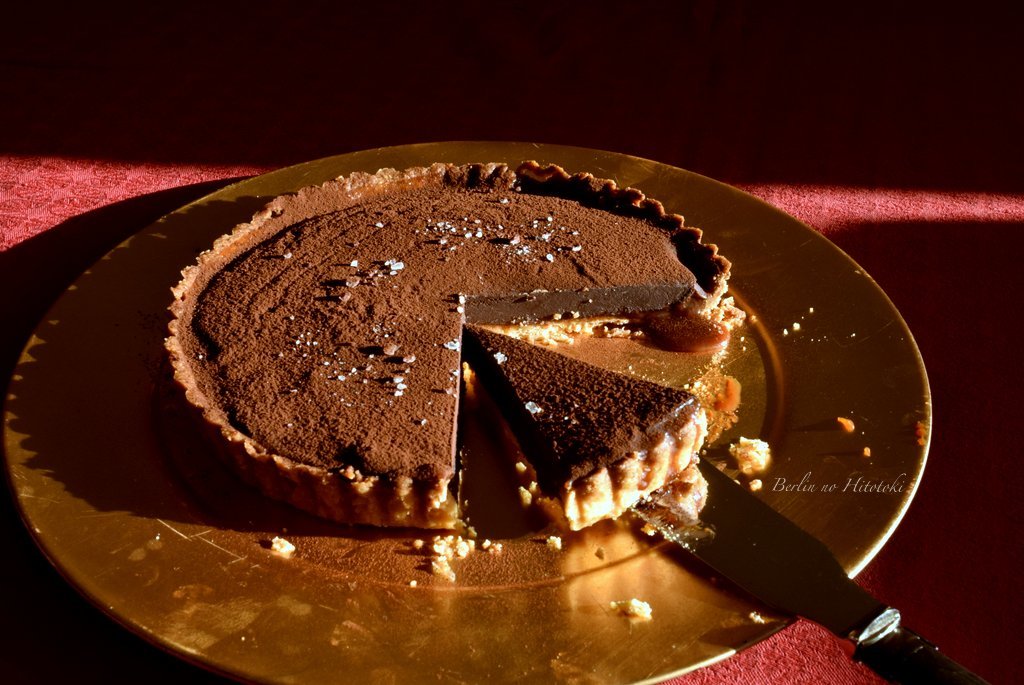 2017 Valentine Cake= Caramel Chokolate Tarte with Salt_d0284276_07402035.jpg