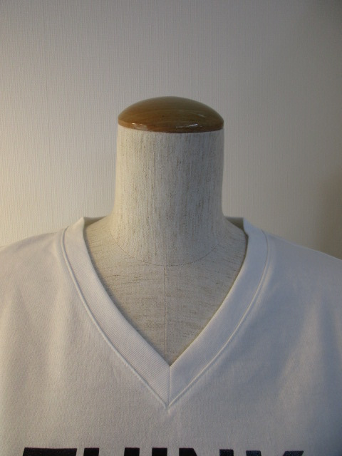 ノーブルブラン / Noble Blanc Logo V-neck T ”THINK DESIGN”_e0076692_17585363.jpg