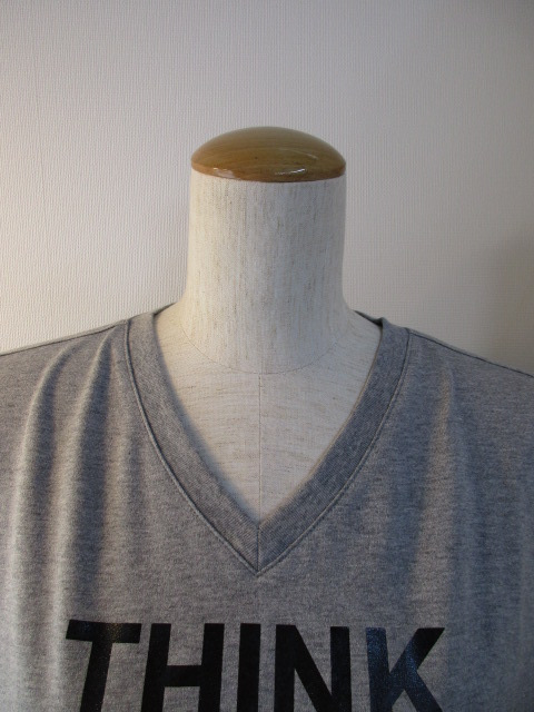 ノーブルブラン / Noble Blanc Logo V-neck T ”THINK DESIGN”_e0076692_17593758.jpg