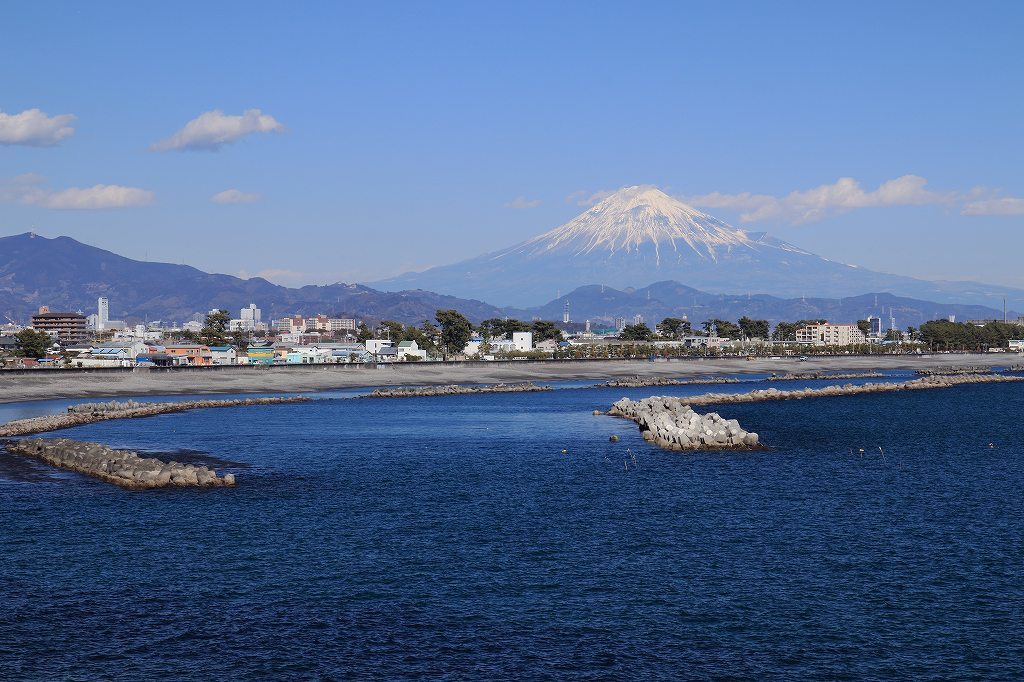 石部海上橋の上から 富士山大好き 写真は最高