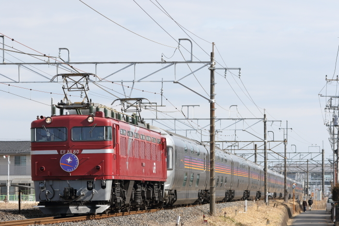 EF81カシオペア 2.22 9023 EF81 80+E26系12B+EF81 95 カシオペア紀行土浦行き