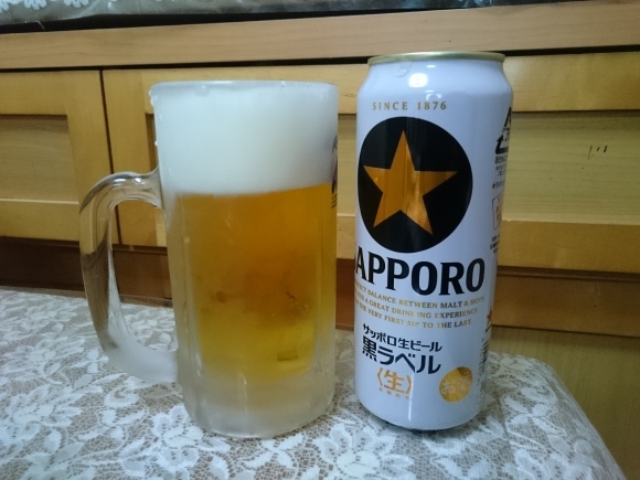 2/21夜勤明け サッポロ黒ラベルロング缶 + サントリーストロングゼロまるごと青りんご + ペヤングやきそば_b0042308_17473949.jpg