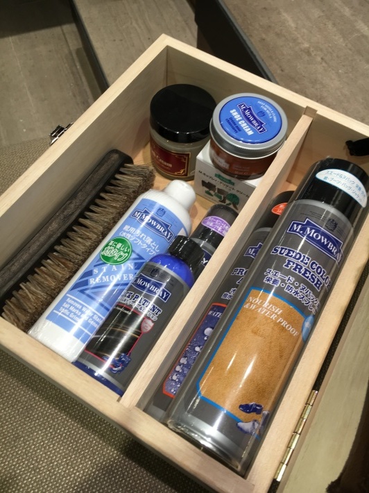 シューケアｂｏｘ こんな商品欲しかった その シューケアマイスター靴磨き工房 銀座三越店