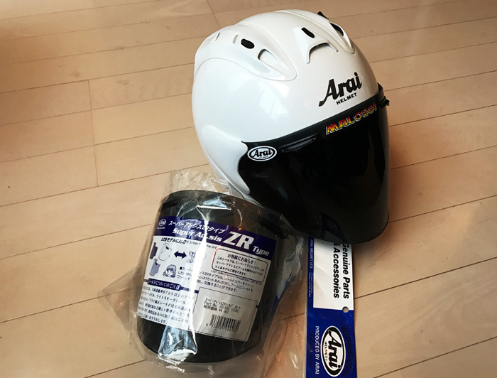 ARAI SZ-Ram4　シールド交換　_e0157917_21241524.jpg