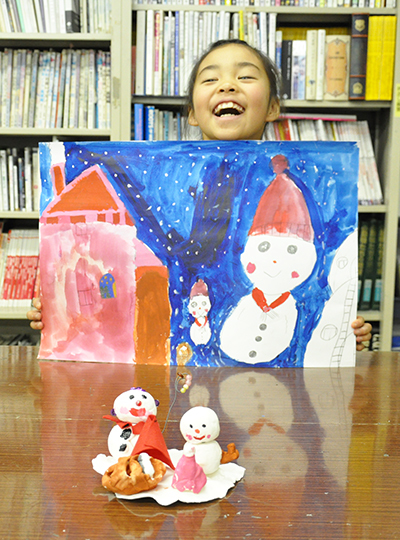 雪だるまのジェジェ_b0212226_13545029.jpg