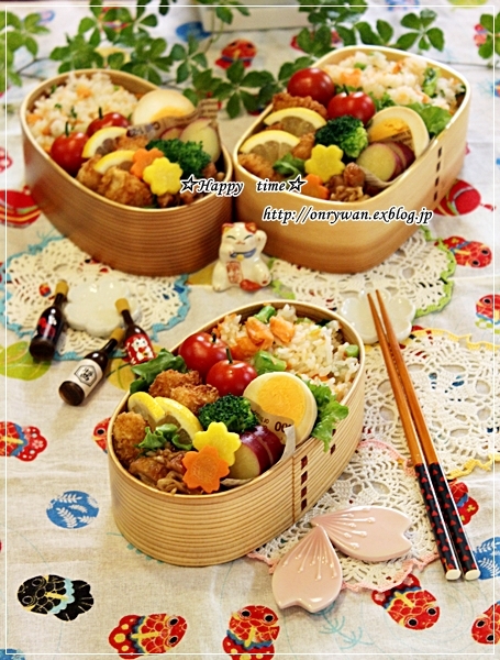 鮭とかつお菜の混ぜご飯弁当とフィセル焼いたんだけどなぁ~・・・♪_f0348032_18081200.jpg
