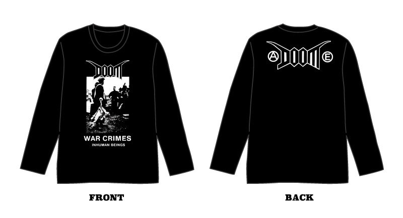 DOOM JAPAN TOUR 2017 フードパーカー、ロングスリーブTシャツ予約受付中！_f0037698_17111167.jpg