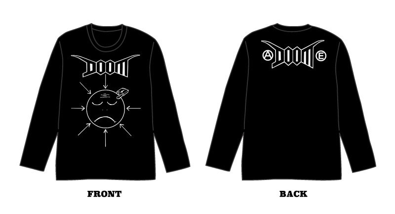 DOOM JAPAN TOUR 2017 フードパーカー、ロングスリーブTシャツ予約受付中！_f0037698_17113220.jpg