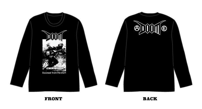 DOOM JAPAN TOUR 2017 フードパーカー、ロングスリーブTシャツ予約受付中！_f0037698_17115976.jpg