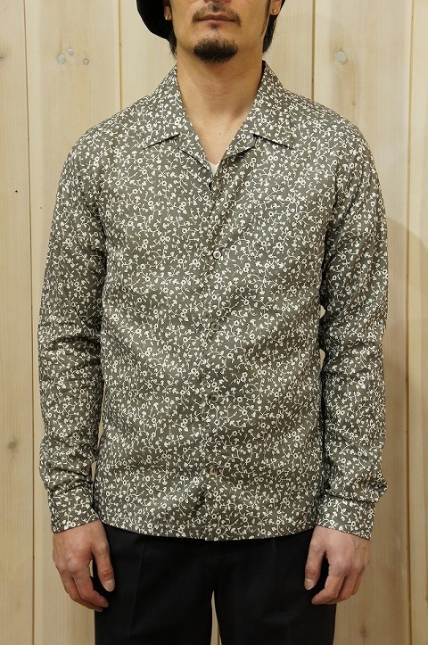 花柄デザインシャツ！【LOUNGE LIZARD】【ラウンジリザード】No.4227 T/C LAWN SHIRTS [GRAY]☆そして、なつかし屋。_b0108653_21162216.jpg