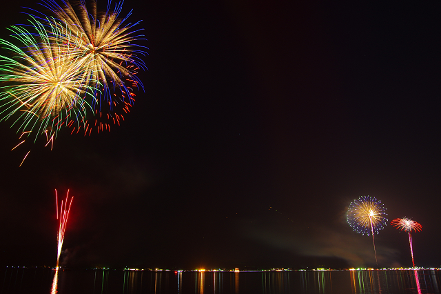 報湖祭  /  山中湖の花火_e0376691_22230329.jpg